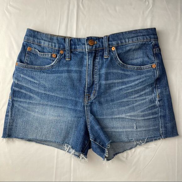 Madewell High Rise Cutoff Denim Shorts Size 27 - Picture 1 of 7